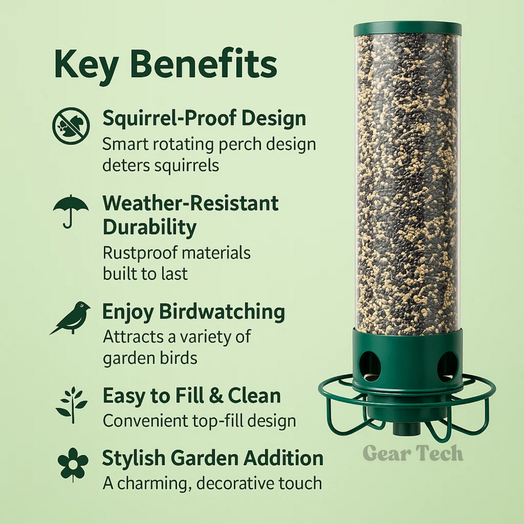 Heavy-Duty Egernfri Fuglefoder - Metal Design