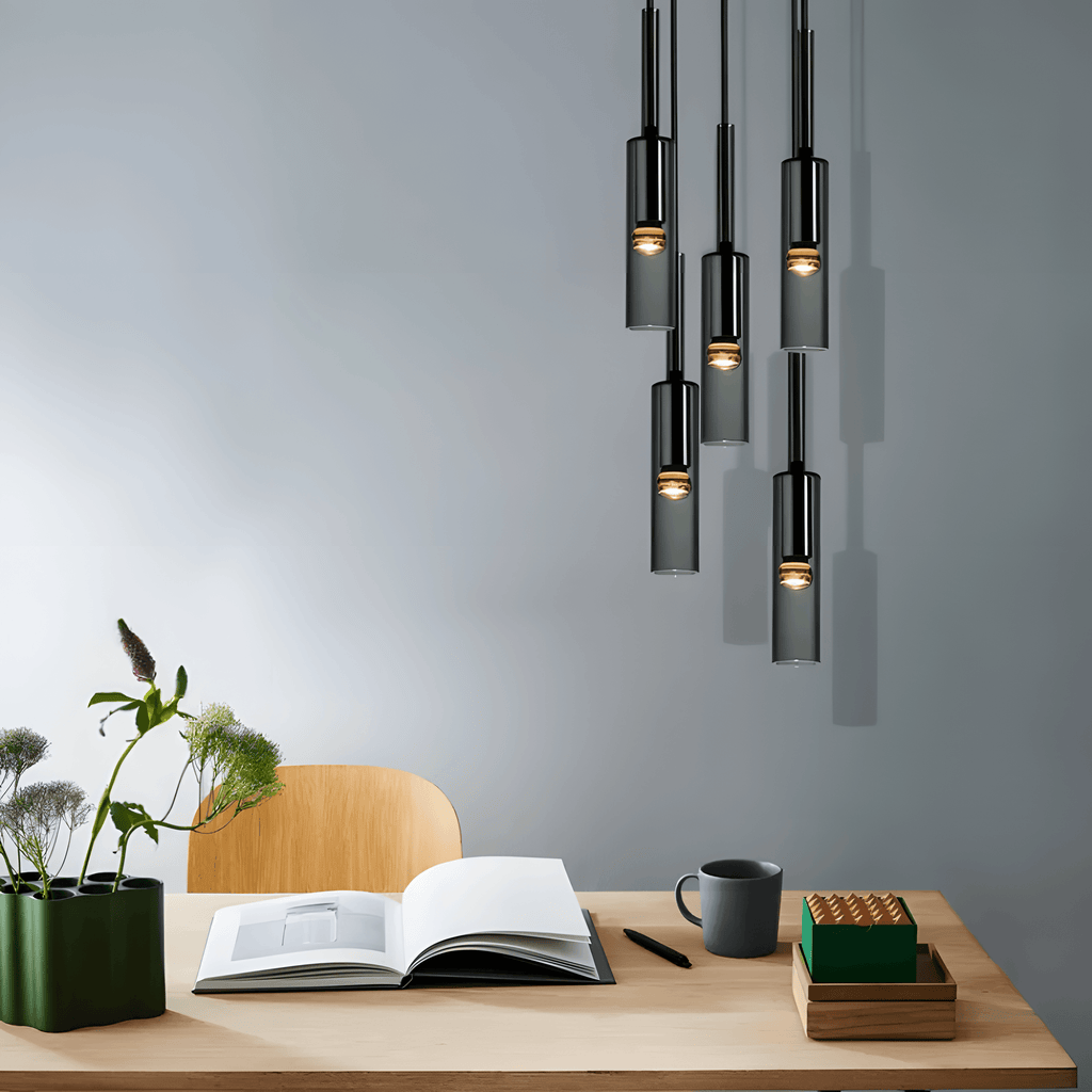 Lorrel Pendel med Røget Glas Skærm til Hjemmeindretning