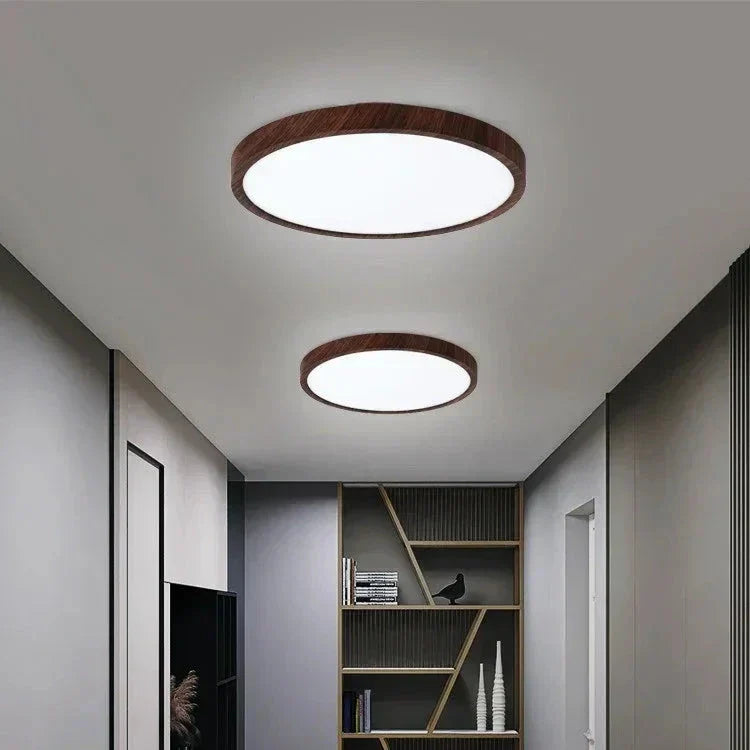 Tynd Cirkulær Loftlampe | Justerbart LED-lys, Moderne | Stue & Soveværelse