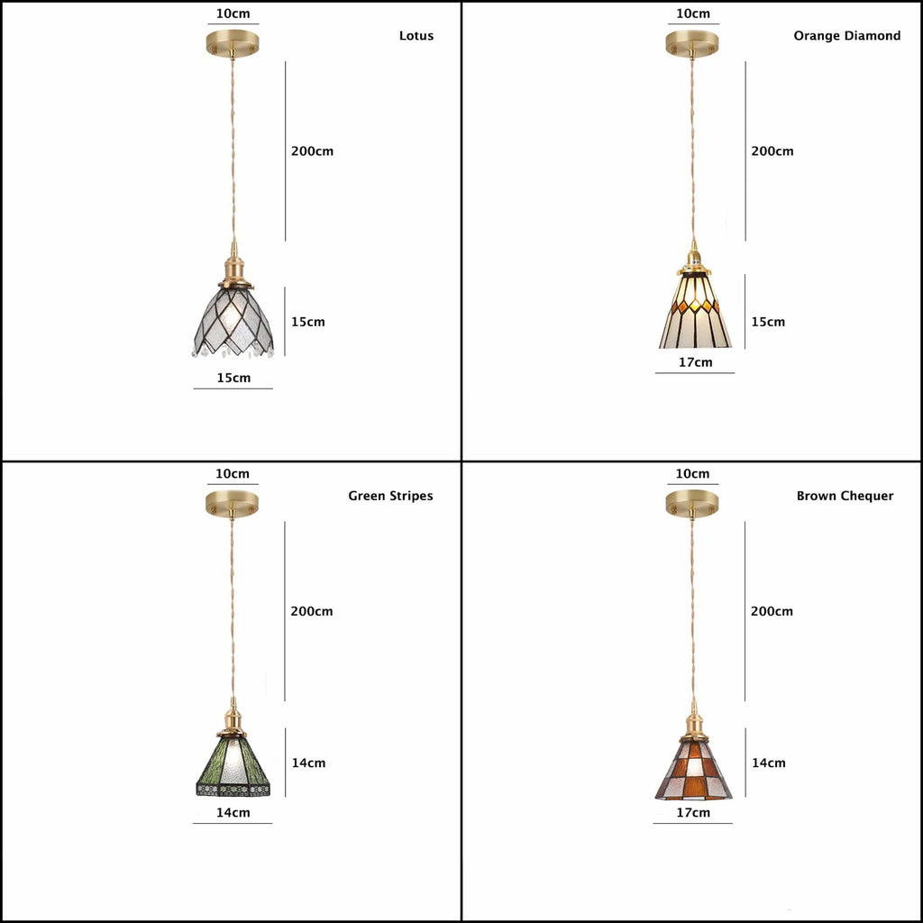 Mirella Vintage Glaspendelampe Med LED Pære