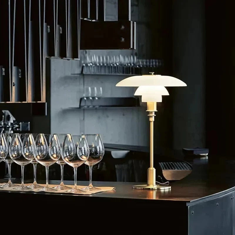 Dimmbar Rund Bordlampe