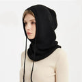 Cashmere Strikket Vinterhue med Hætte – Varm & Elegant