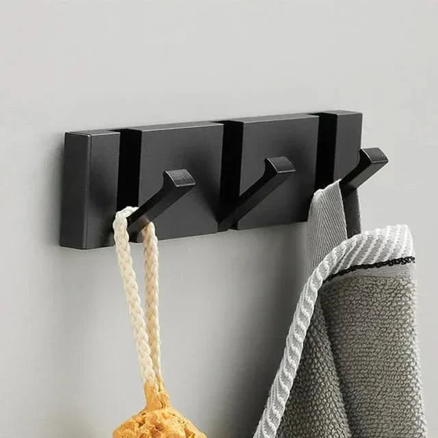 Foldbar Metal Vægkrog med Flere Kroge – Pladsbesparende og Moderne