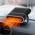 Auto-varmeblæser & Vinduesafrimser | 12V USB Bærbar | Sort