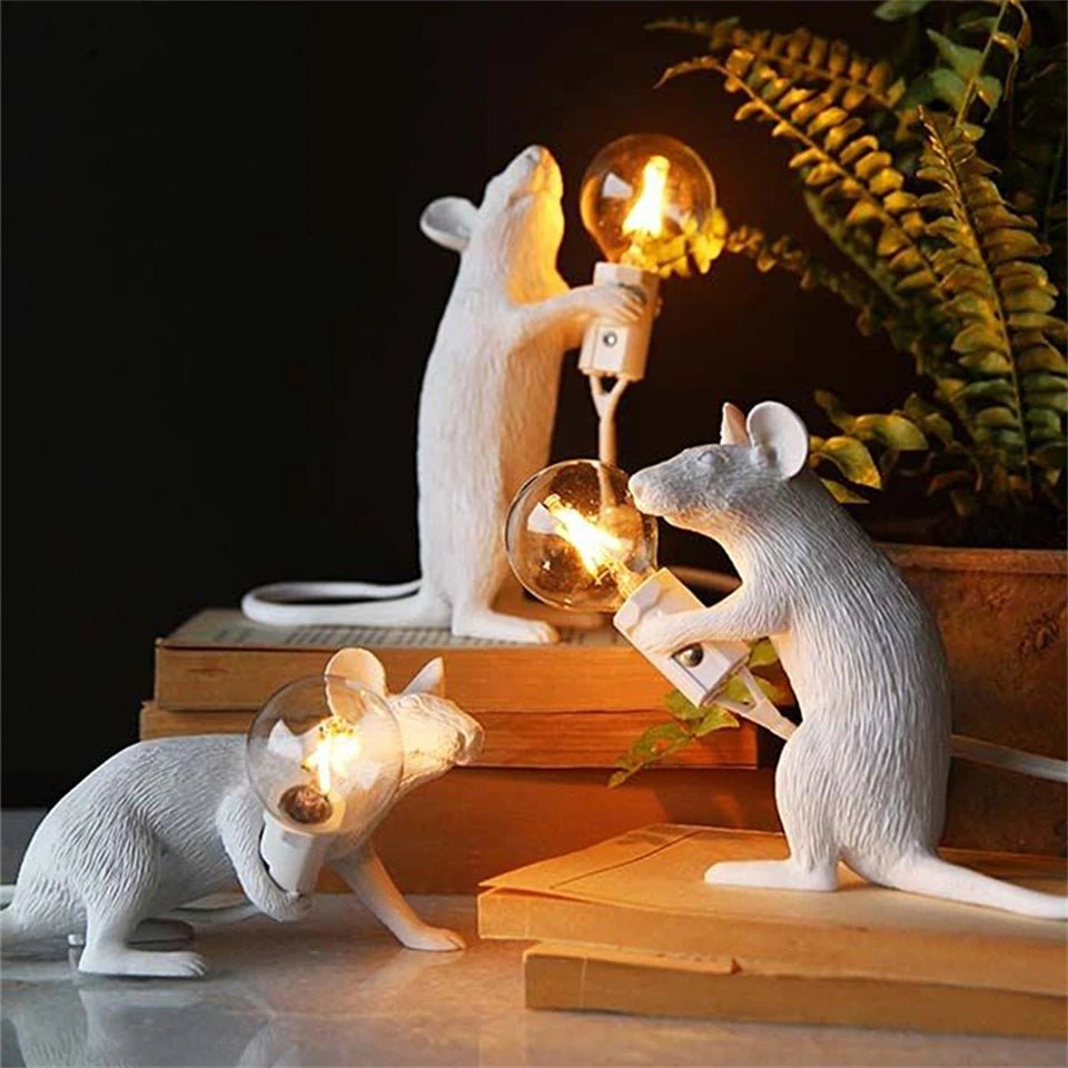 LED Bordlampe med Dyrefigur Design til Legende og Stemningsfuld Belysning
