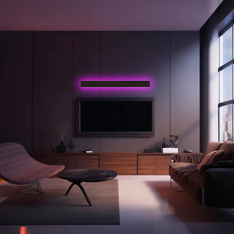 Nyx Black LED Finish Edition Linear Væglampe Udendørs