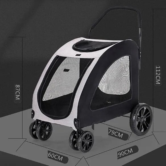Stor Hundevogn med Høj Styrke & Rummeligt Design