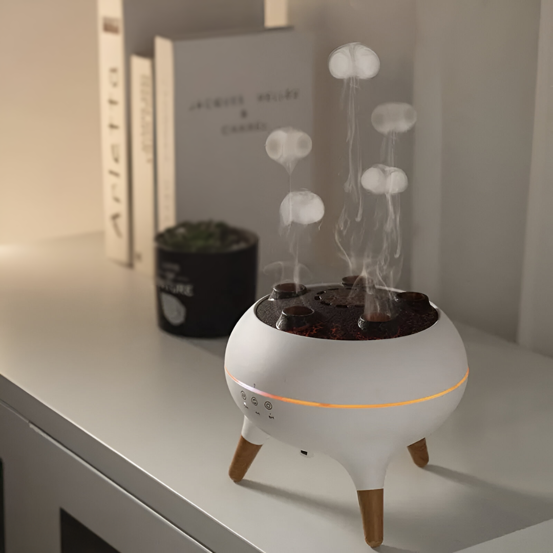 Luftfugter & Diffuser | Aromadiffuser med LED lys & Timer | JellyTraum