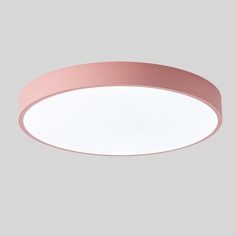 Aelora | Nordisk Træ Cirkulær Loftlampe med Varm Glød