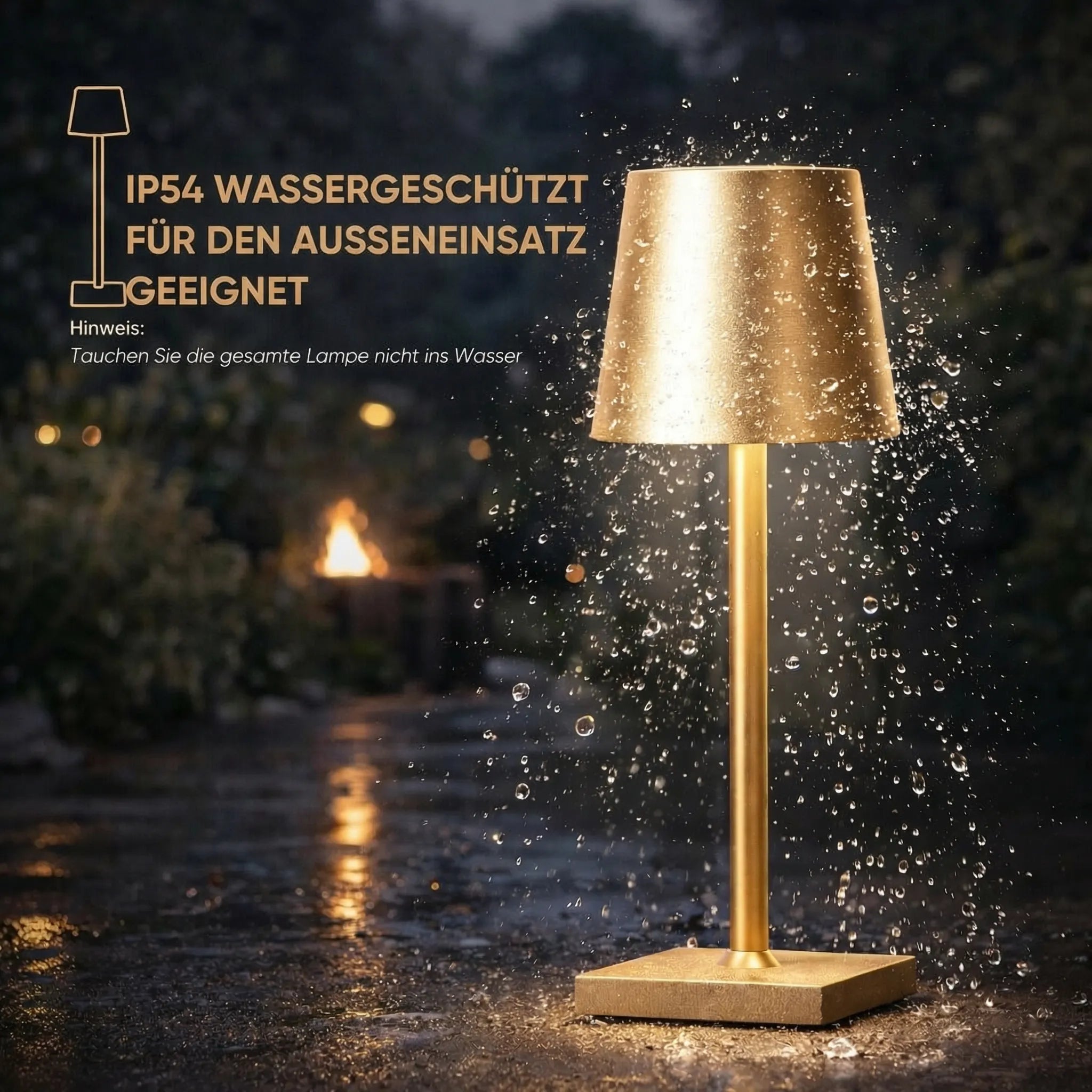Trådlampe til bord | Bordlampe med batteri | BordLys