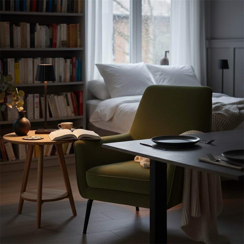 Trådlampe | Lampe til stuen | Moderne bordlampe med batteri | VelaLume