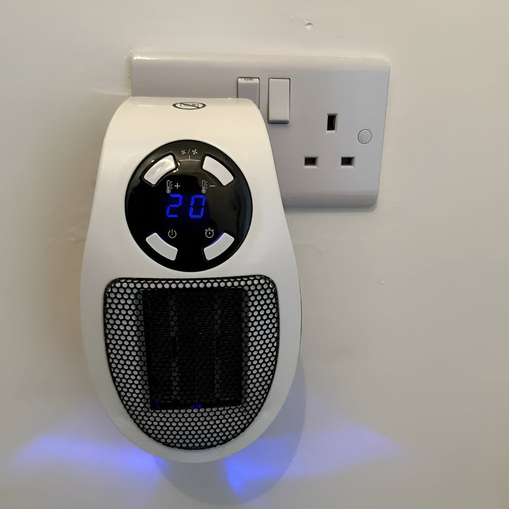 Keramisk varmeblæser | Varme til stikkontakt | Stille mini varmeblæser | ThermoDock