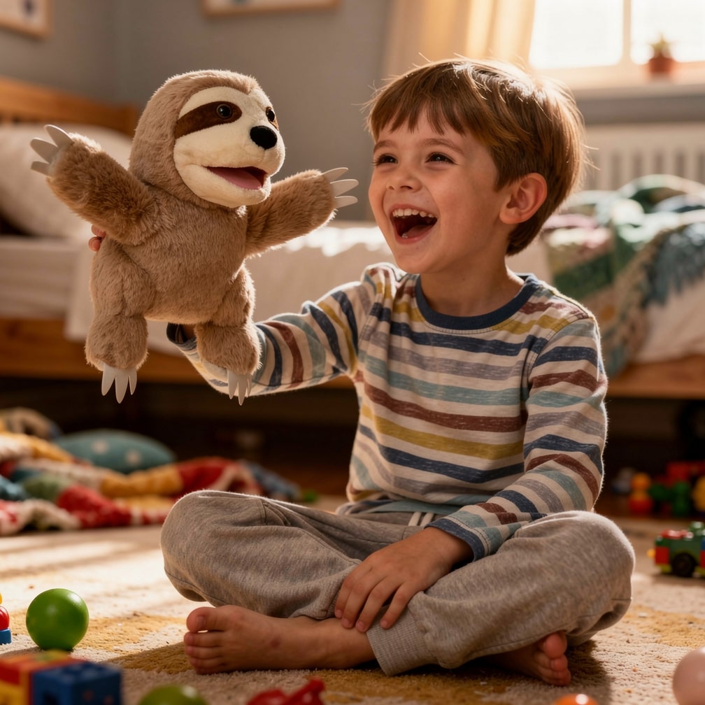 Krammedyr Hånddukke | Plüschtier til børn | HåndVen