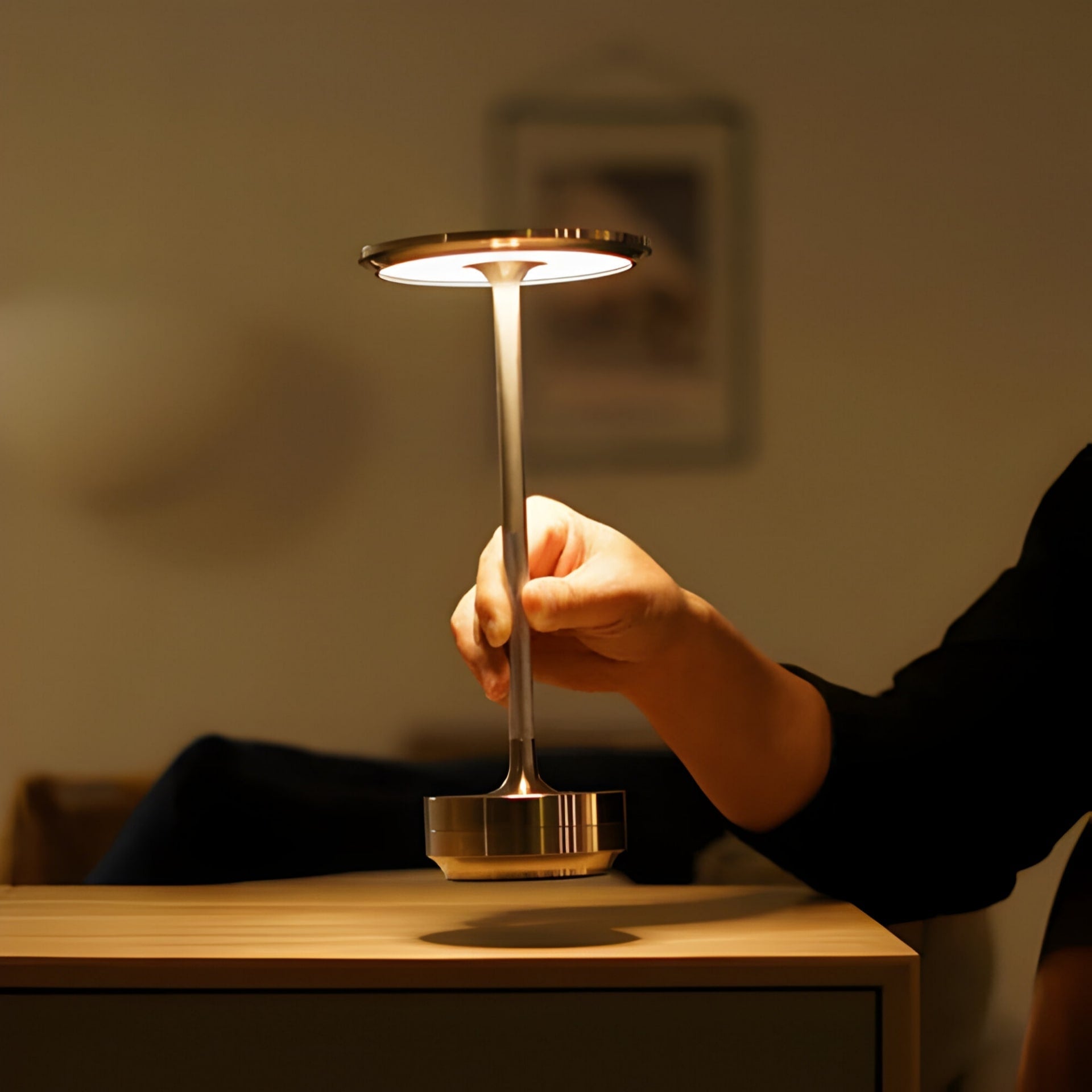 Lampe til stuen | trådløs bordlampe | bordlampe med batteri | LumaViva