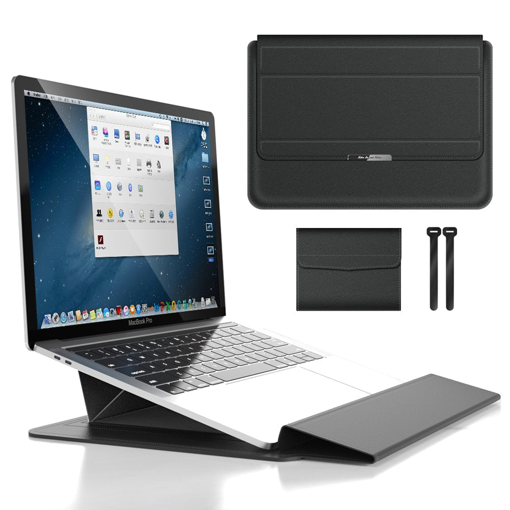 Laptop taske & Laptop stativ i 1 | Laptop sleeve & Holder | Stand taske