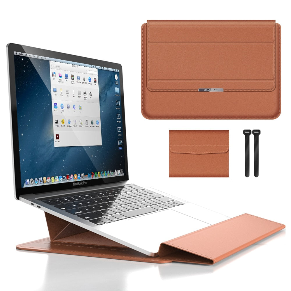 Laptop taske & Laptop stativ i 1 | Laptop sleeve & Holder | Stand taske