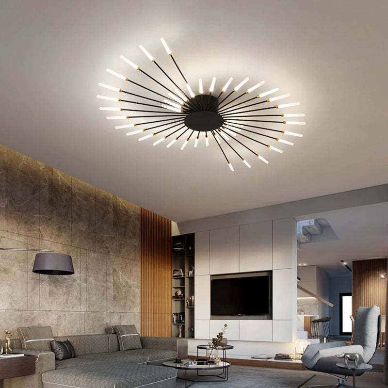 Astralis Moderne Loftkrone med LED Fyrværkeri Design