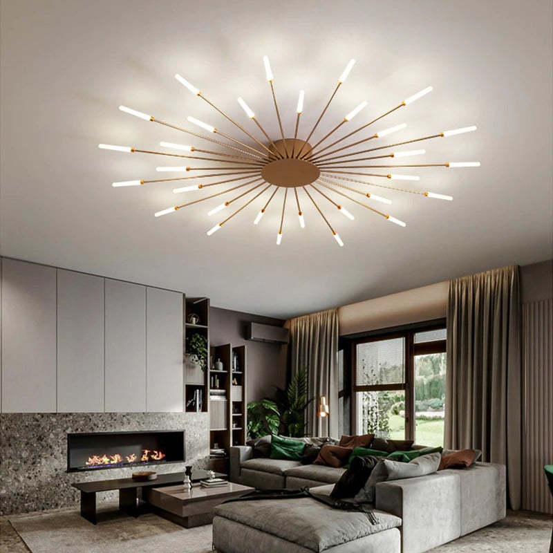 Astralis Moderne Loftkrone med LED Fyrværkeri Design
