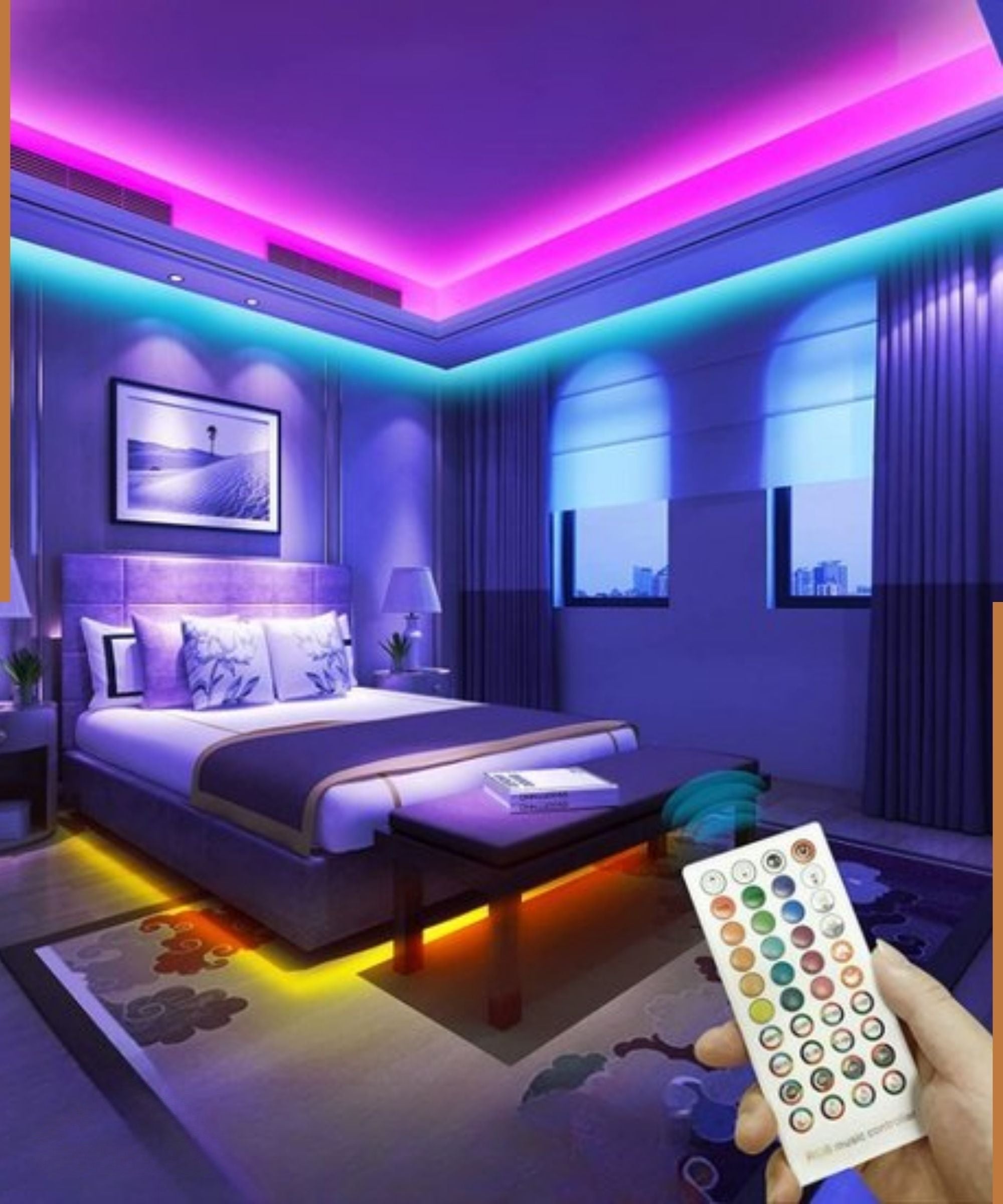 LED Strips 15 Meter | LED Strip med App & Fjernbetjening | LED Belysning | StreifLux