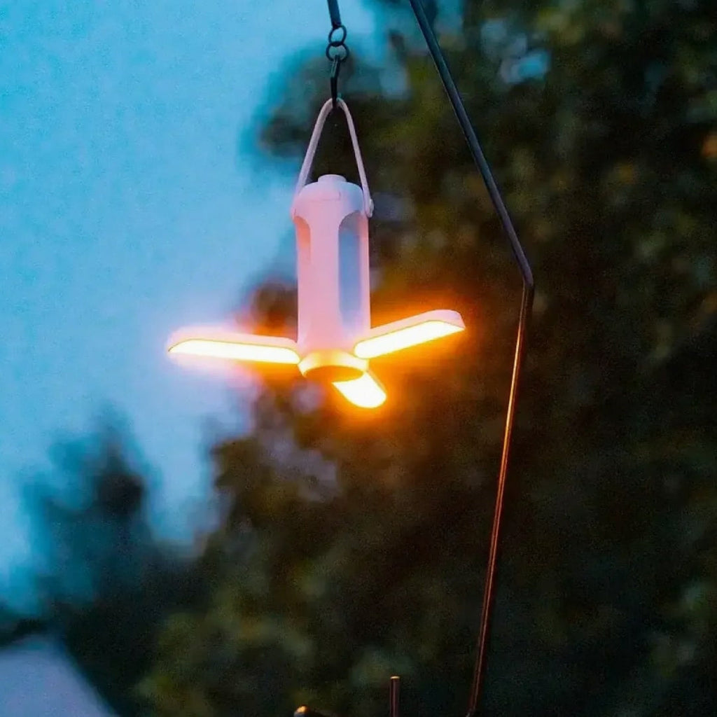 Akku Bordlampe | Udendørs Campinglampe med Powerbank | LichtHeld