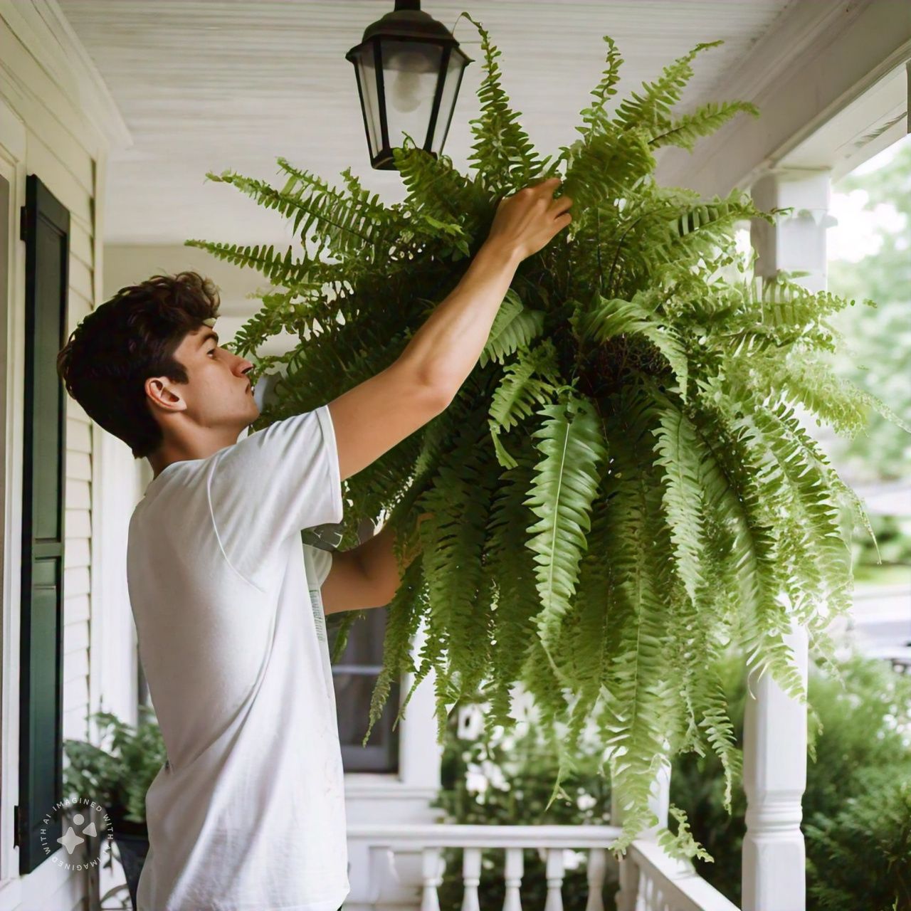 Kunstig Boston Fern til Udendørs - Livagtig & UV-Bestandig