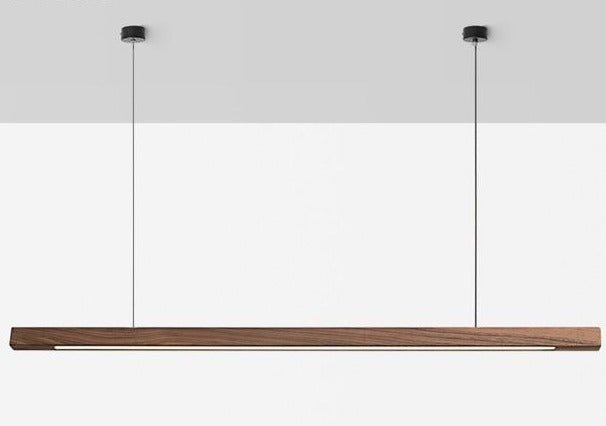 SolaraWood Justerbar LED Træ Pendelampe Til Spisestuer