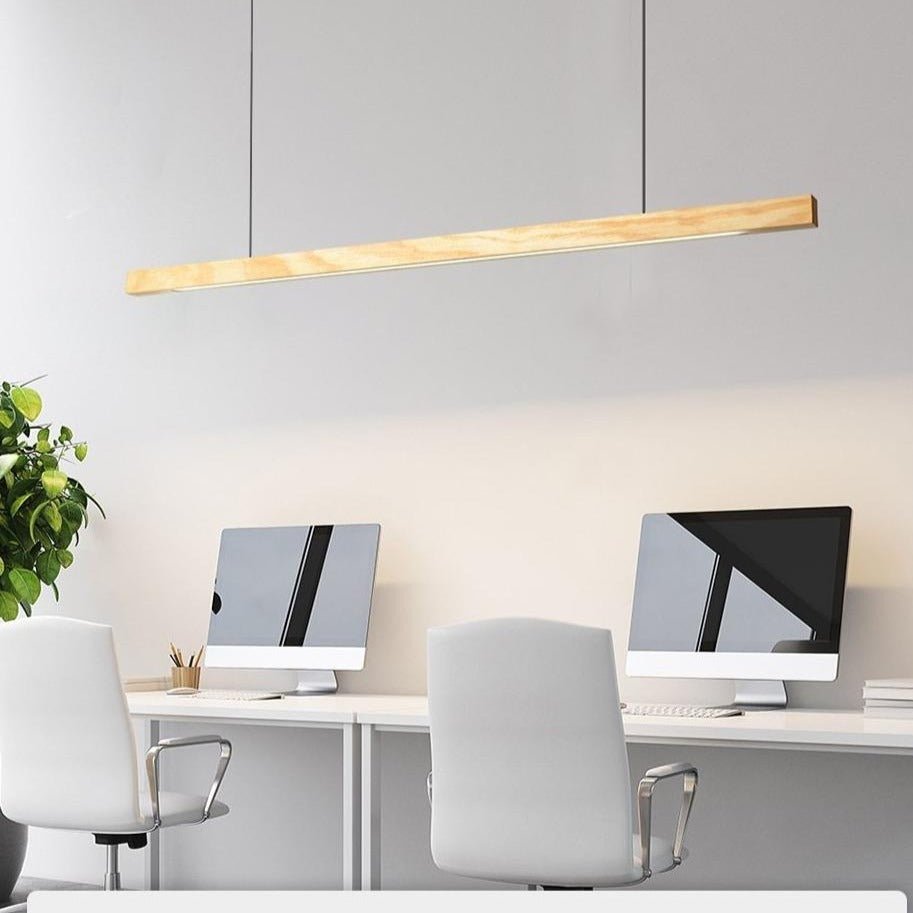 SolaraWood Højdejusterbar LED Pendellampe Til Spisestuer | Petprovac