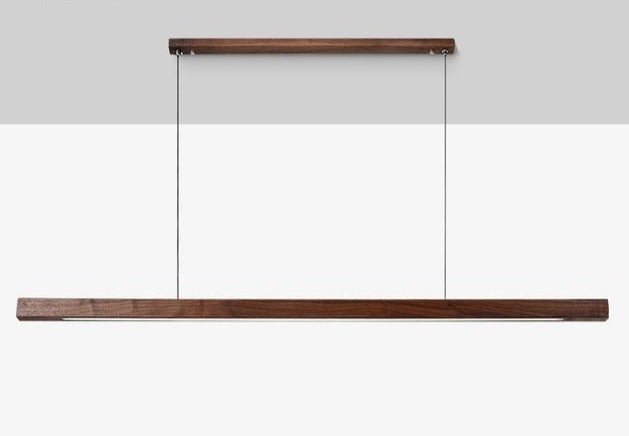 SolaraWood Justerbar LED Træ Pendelampe Til Spisestuer