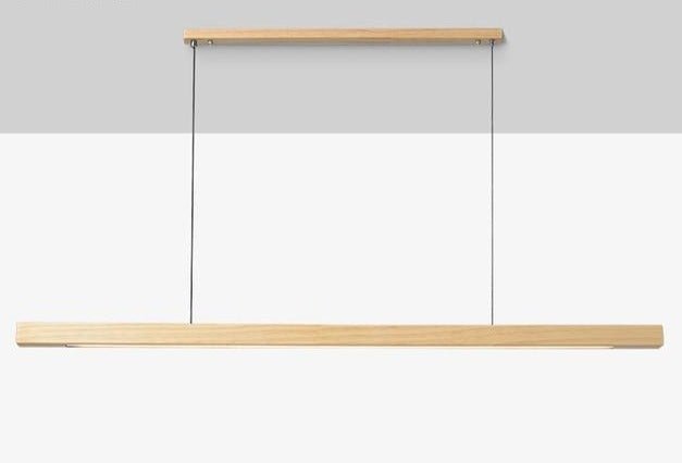 SolaraWood Justerbar LED Træ Pendelampe Til Spisestuer
