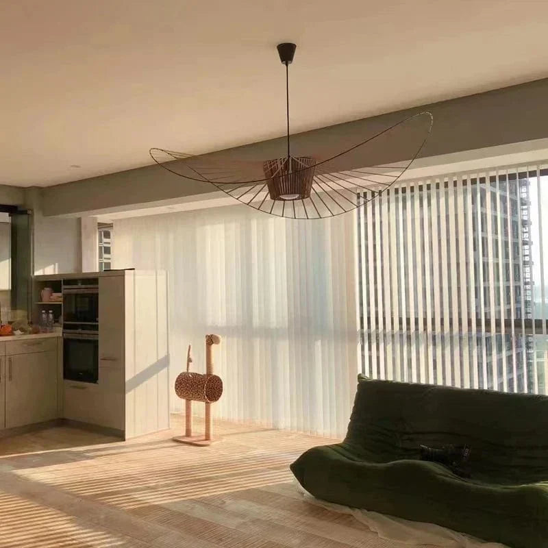 Vexaera Jernramme Kranse med Stofskærm, Art Deco Inspireret Belysning