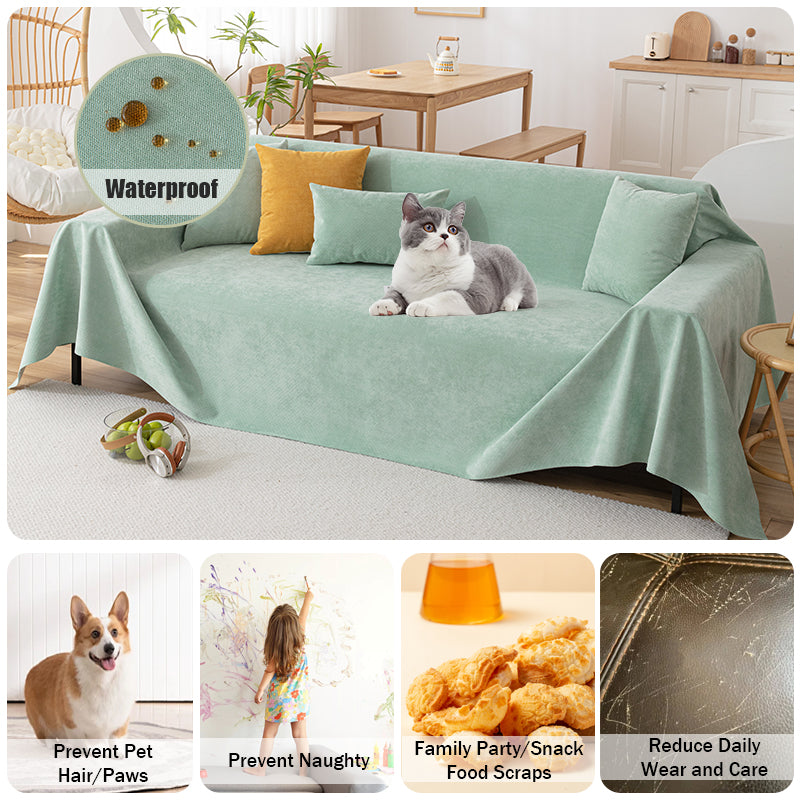 Vandtæt Non-Slip Chenille Sofa Cover Kaste til Alle Sæsoner