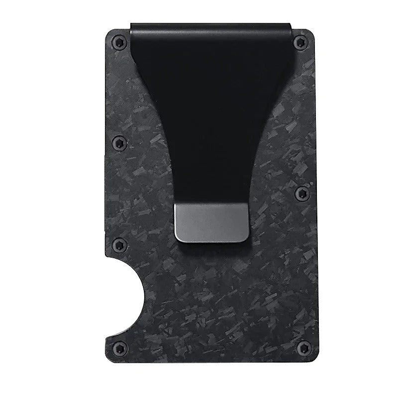Titanium Matte Cobalt Kortholder – Slank & Stilfuld RFID-pung til Mænd & Kvinder