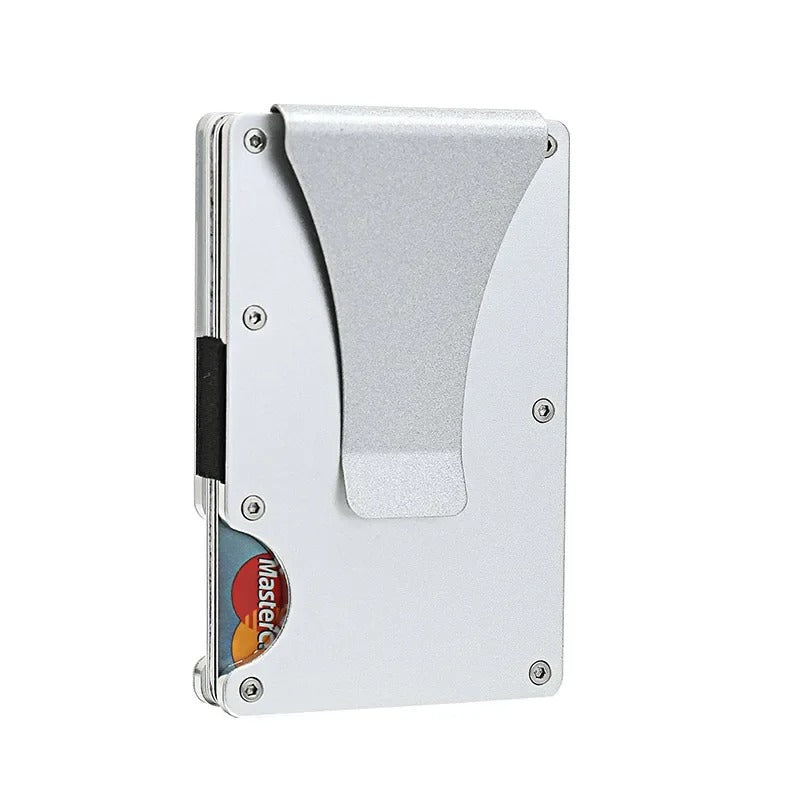 Titanium Matte Cobalt Kortholder – Slank & Stilfuld RFID-pung til Mænd & Kvinder
