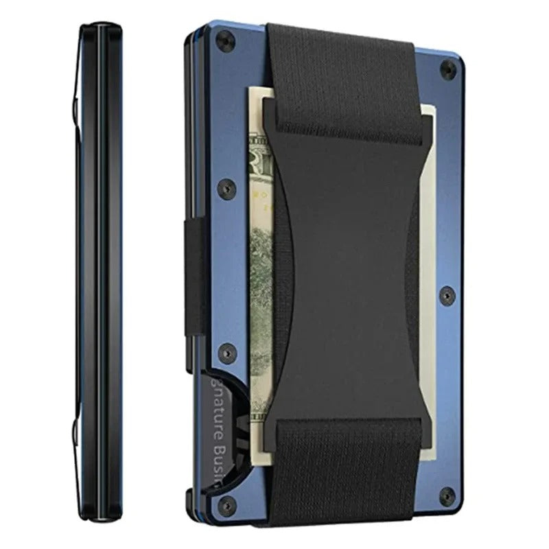 Kirrea Titanium Kortholder RFID Mat Kobalt Slank Unisex Tilbehør