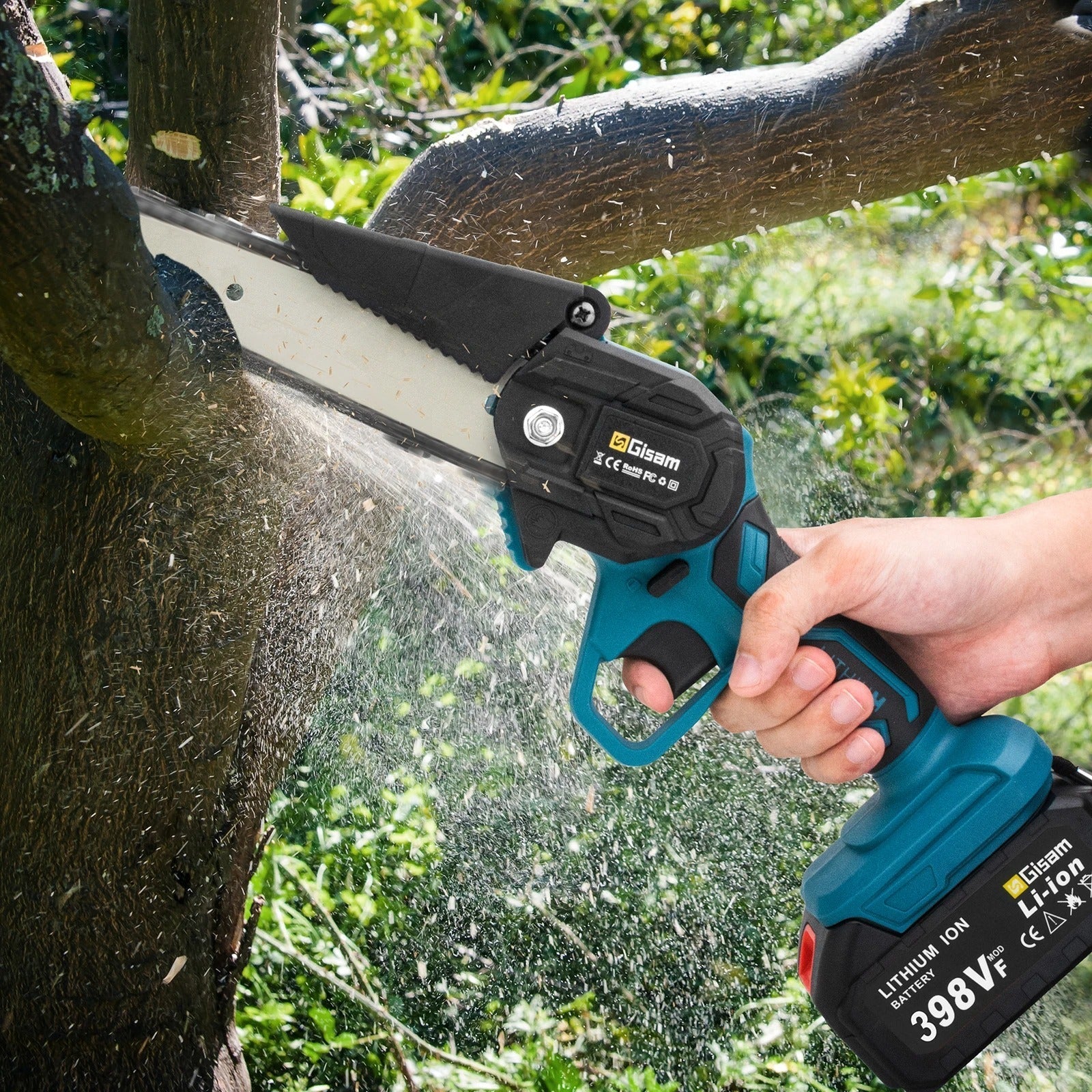 SharpCut 6” Trådløs Motorsav | Kraftfuld og Ergonomisk | Let Vægt