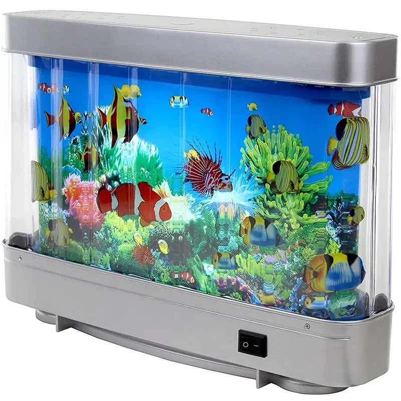 AquaHaven LED akvarielampe | Stressaflastende akvarielys med tropisk fiskedisplay