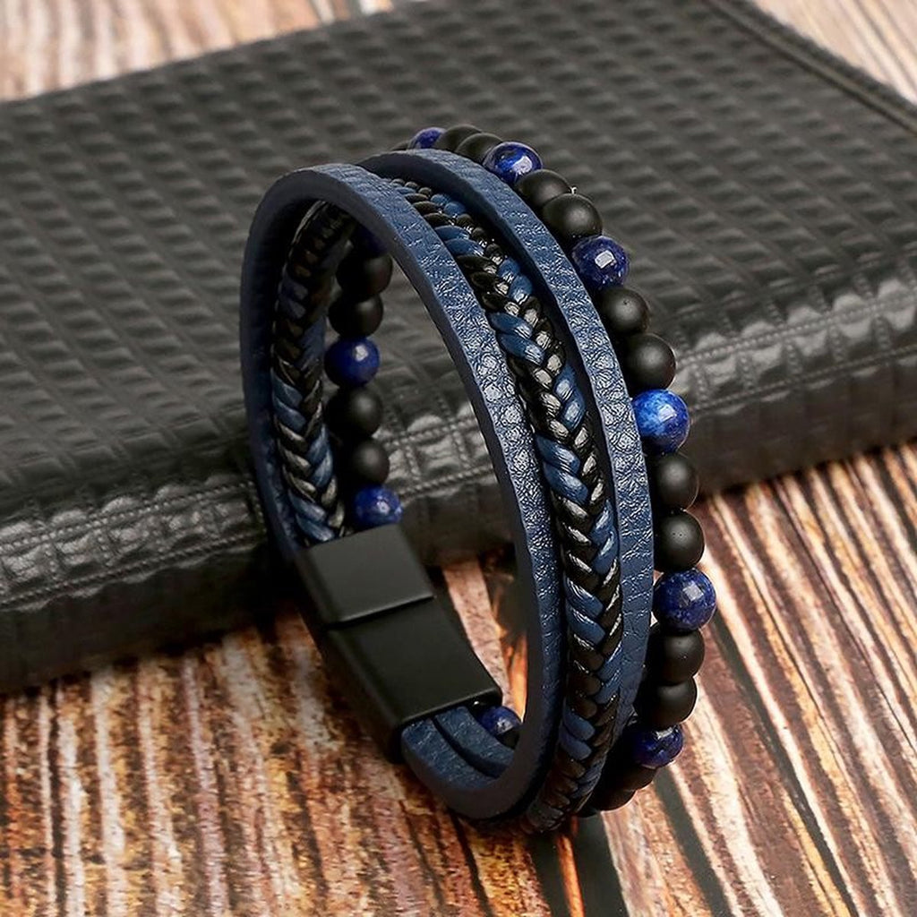 Mænds Stilfulde Armbåndsæt - Moderne Kant