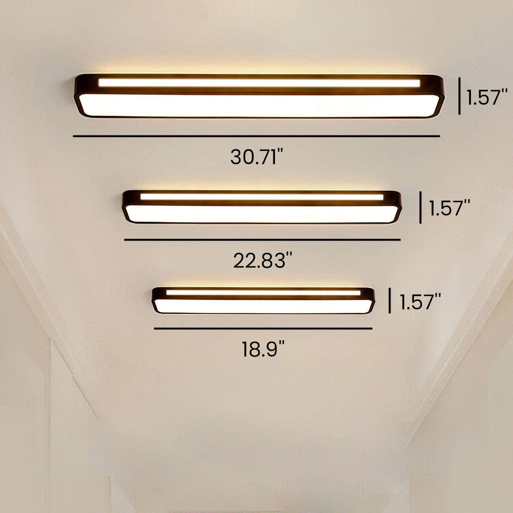 Minimalistisk Lang LED Loftlampe til Moderne Rum