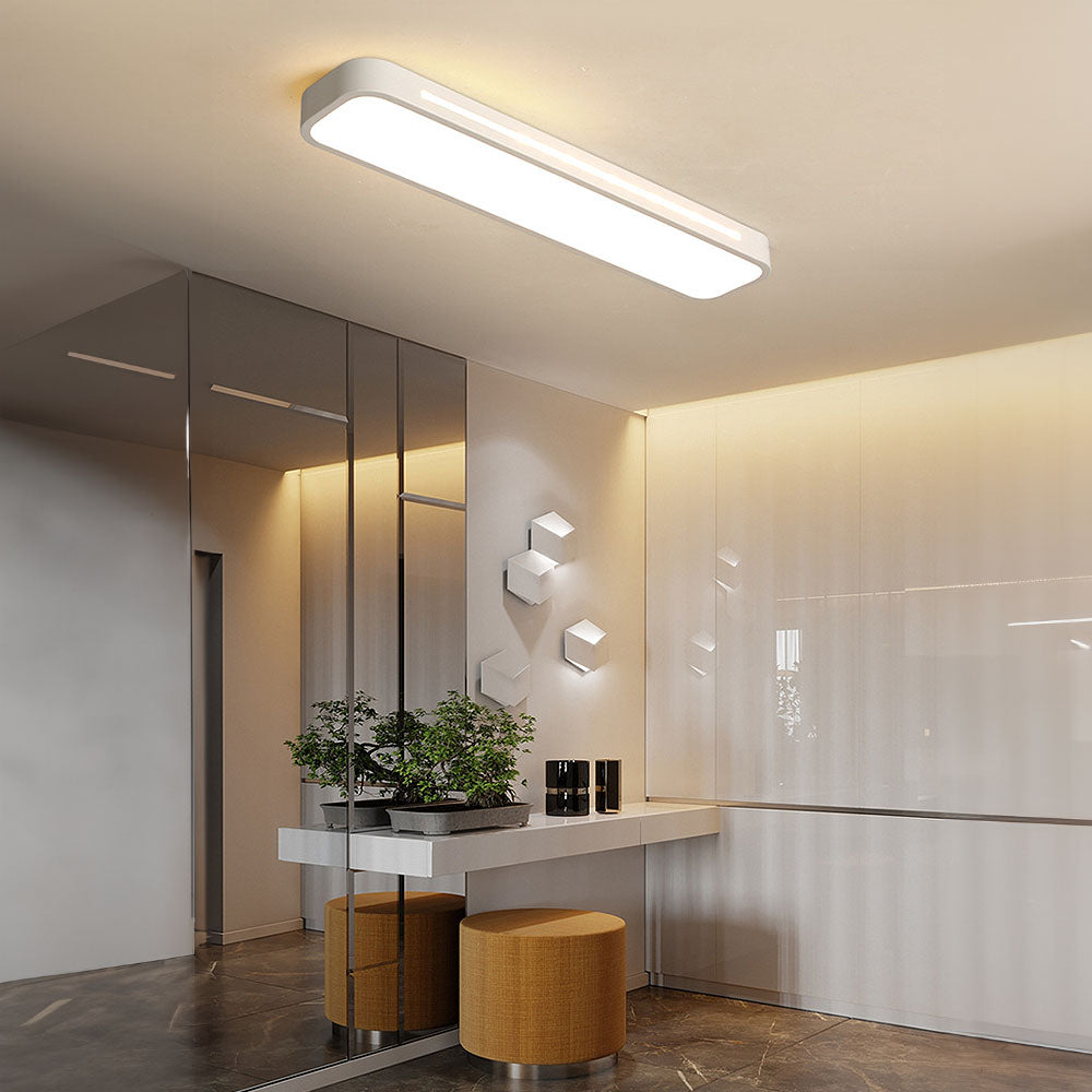 Minimalistisk Lang LED Loftlampe til Moderne Rum