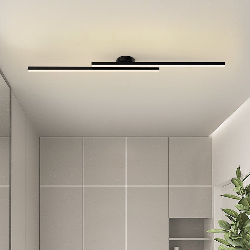 Moderne Aluminium Semi Flush Mount LED Loftlampe