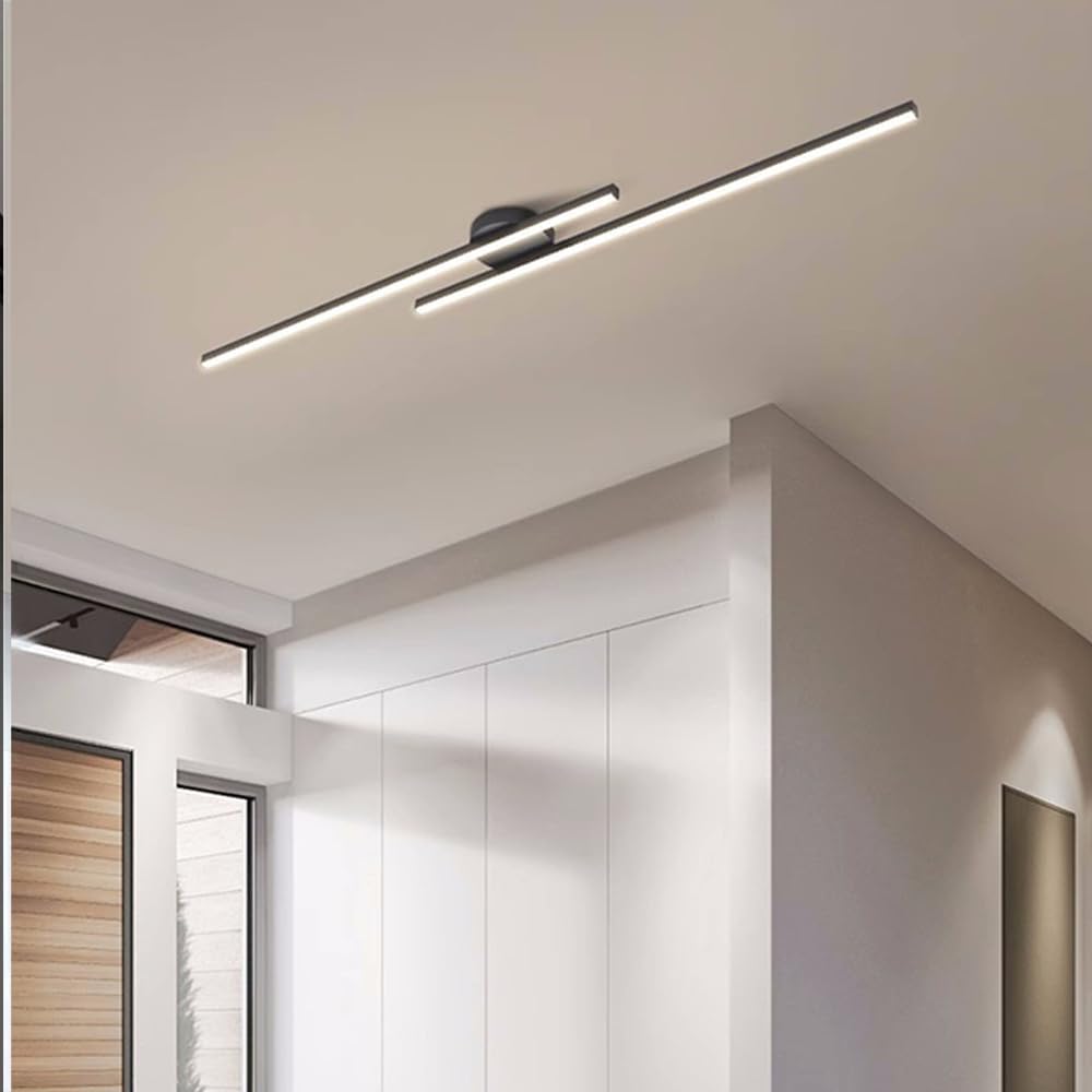 Moderne Aluminium Semi Flush Mount LED Loftlampe