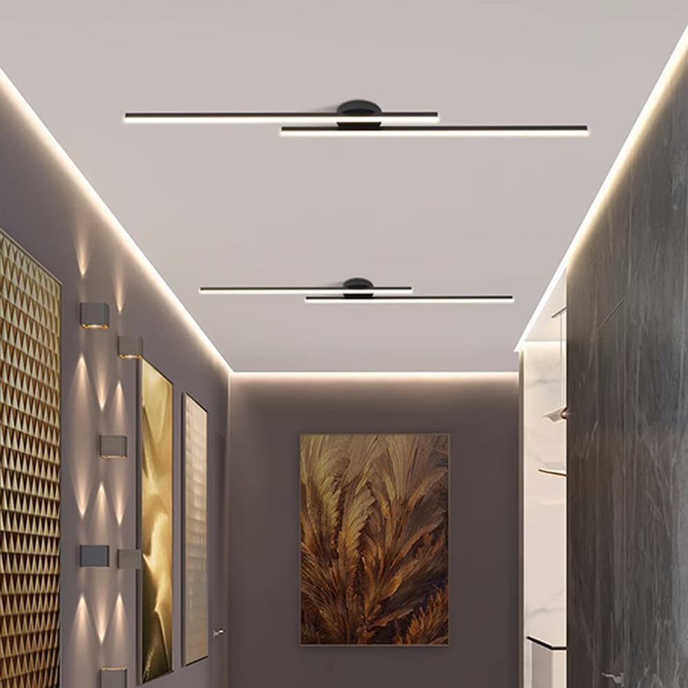 Moderne Aluminium Semi Flush Mount LED Loftlampe