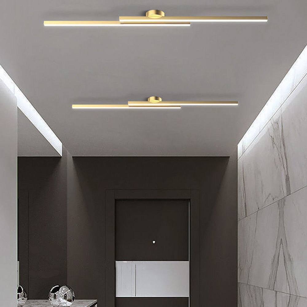 Moderne Aluminium Semi Flush Mount LED Loftlampe
