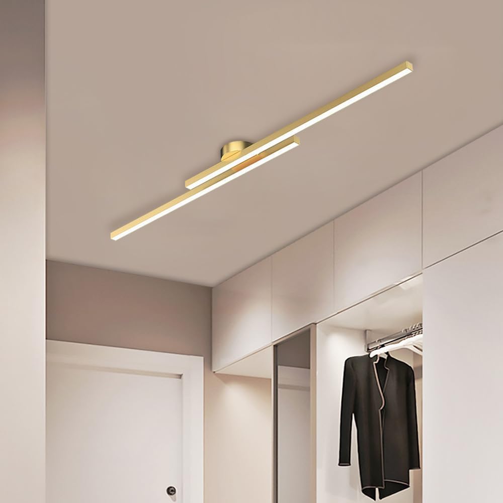 Moderne Aluminium Semi Flush Mount LED Loftlampe