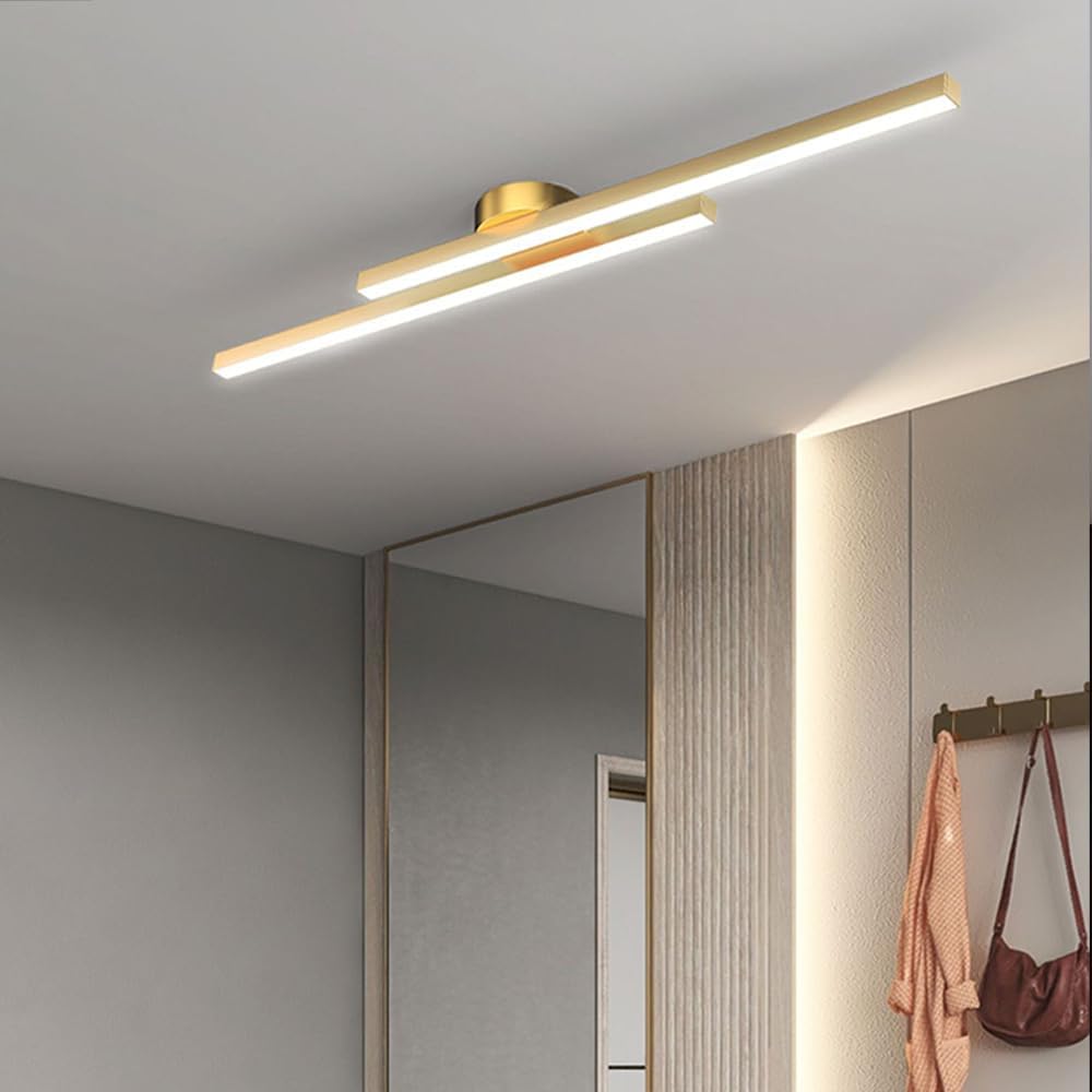 Moderne Aluminium Semi Flush Mount LED Loftlampe