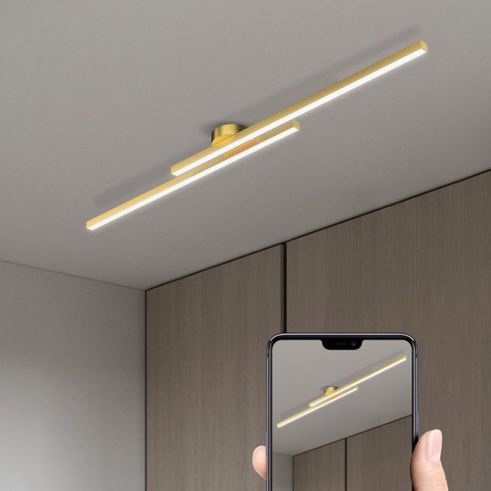 Moderne Aluminium Semi Flush Mount LED Loftlampe