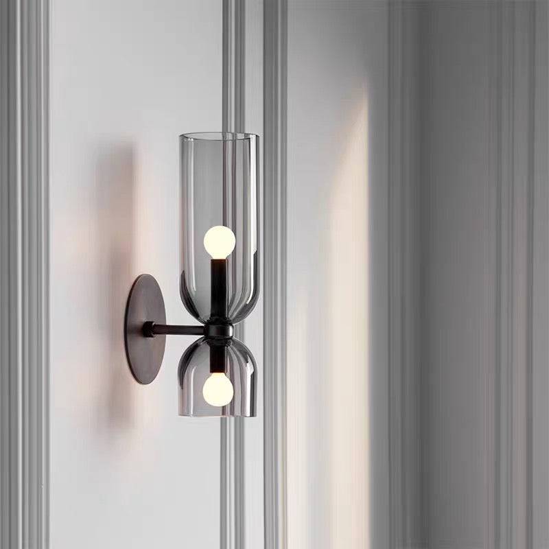 Moderne Glas Twin Væglampe til Stilfulde Interiører