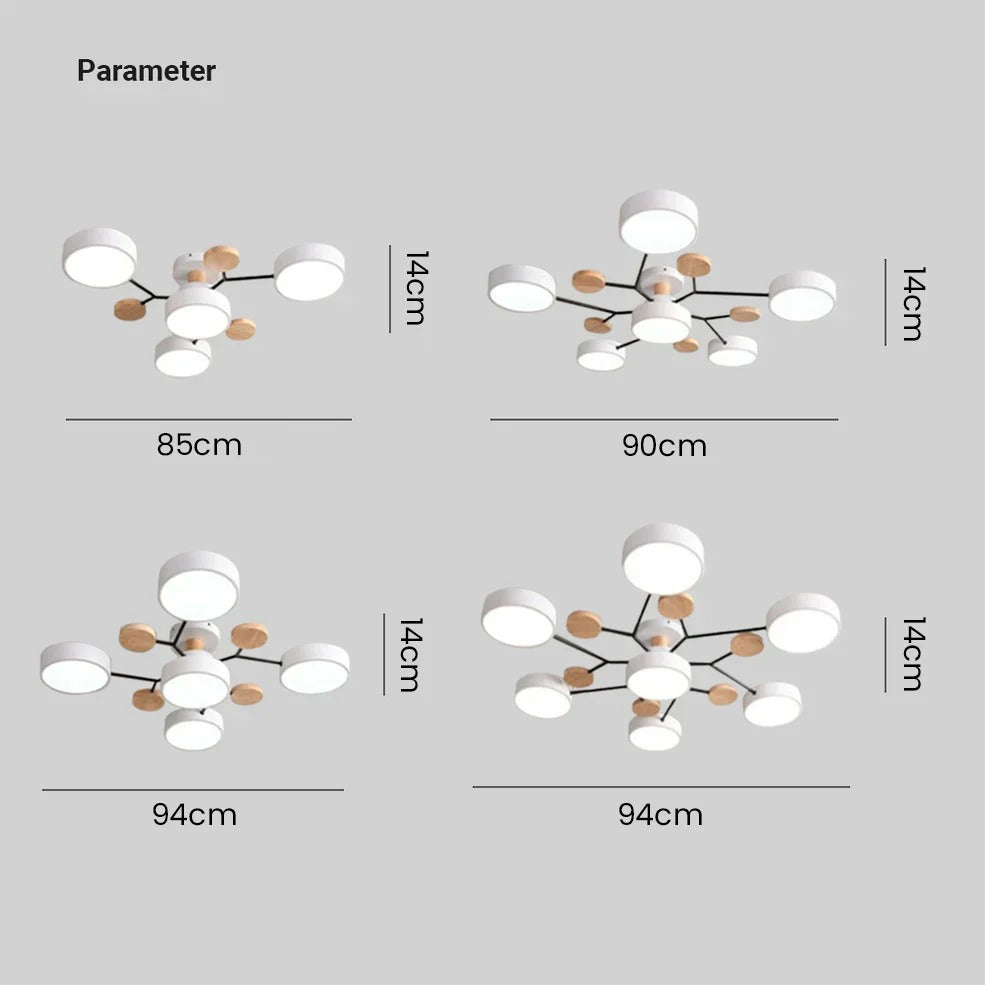 Moderne LED Loftlampe Kranse til Stuen