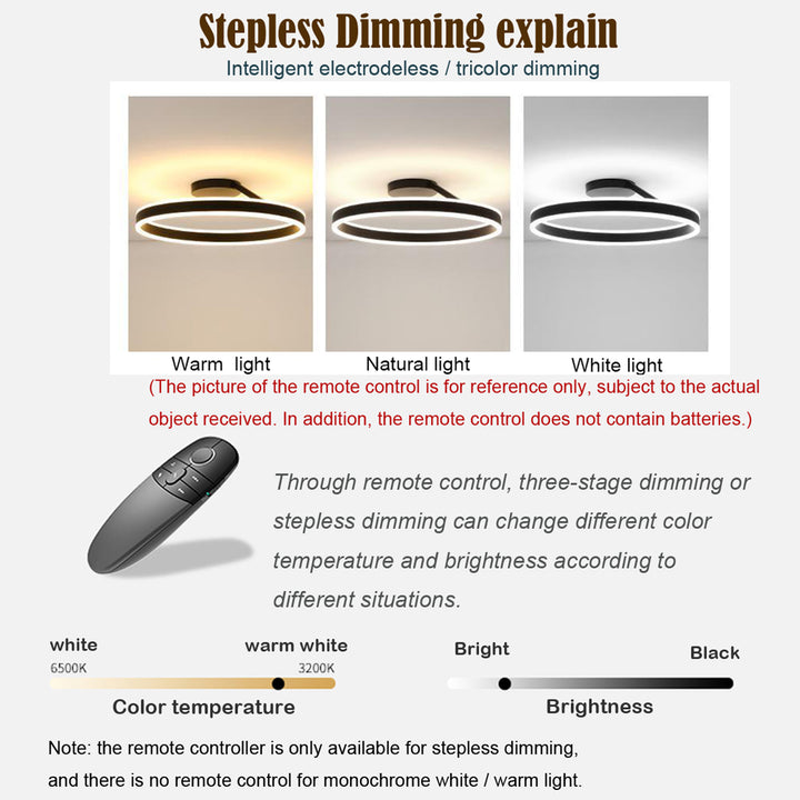 Minimalistisk LED Loftlampe - Metal Jern, Akryl