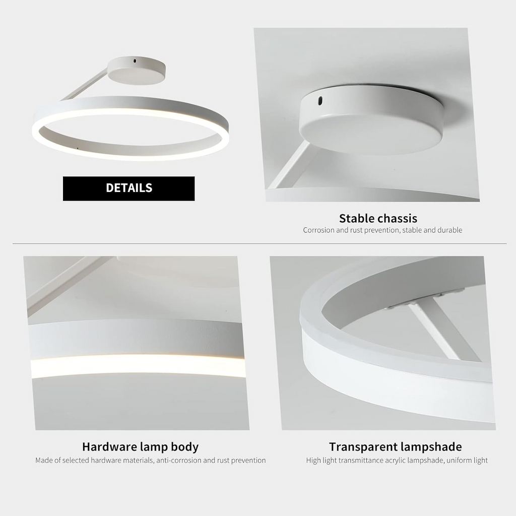 Minimalistisk LED Loftlampe - Metal Jern, Akryl